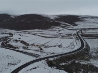 Kars Barajı alanında kalan köy yolları yapıldı